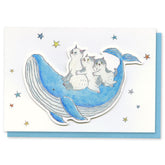 Summer Tokoro Komugi Greeting Card – Whale