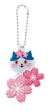 DECOLE Nyanfuku Reflective Keyring – Sakura Cherry Blossom