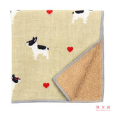 Hamamonyo French Bulldog Hearts Towel Handkerchief