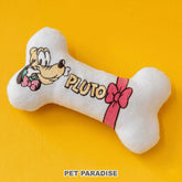 Pluto Ribbon Bone Toy – Squeaky Plush Dog Toy