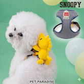 Snoopy Dog Harness with Woodstock Plush Mascot