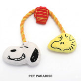Snoopy & Friends Rope Toy– Squeaky Plush Dog Toy