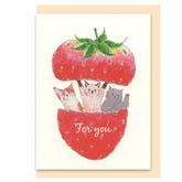 TOCOROCOMUGI Mini Card Strawberry
