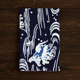Todaya Shoten Aranami Waves Chusen Cotton Tenugui Towel