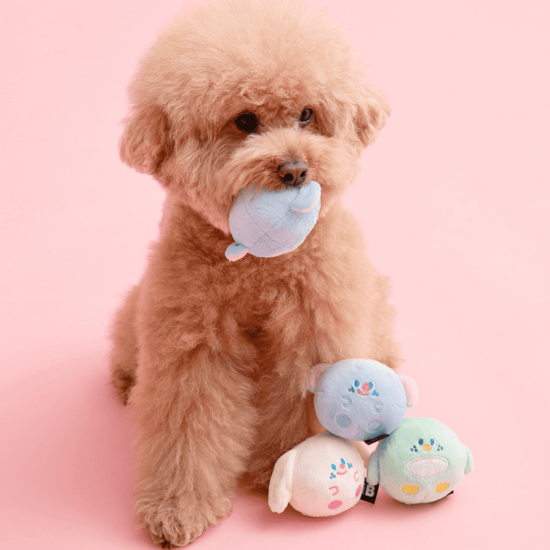 [Biteme] Fluffy Friends Multi-Pack Ball Toy (3pcs) image 2