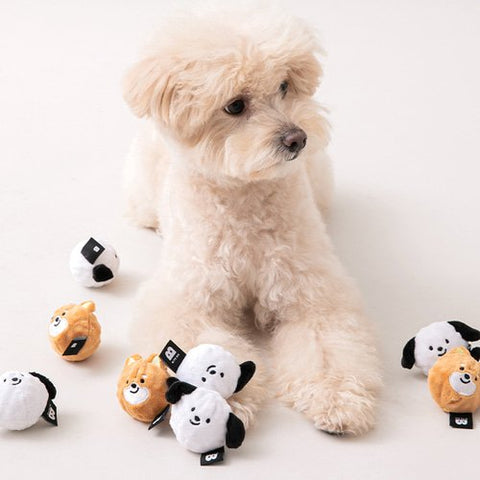 [Biteme] Dog Balls Toy - 2PCS Set | Plush Squeaky Dog Balls image 1