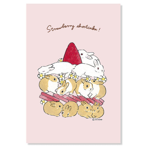 Shinako Moriyama Postcard – Strawberry Shortcake