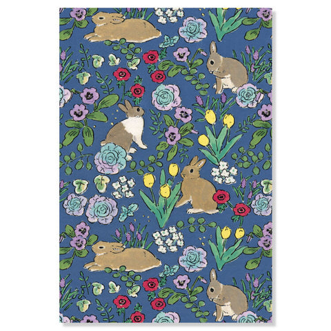 Shinako Moriyama Postcard – Garden with Rabbits
