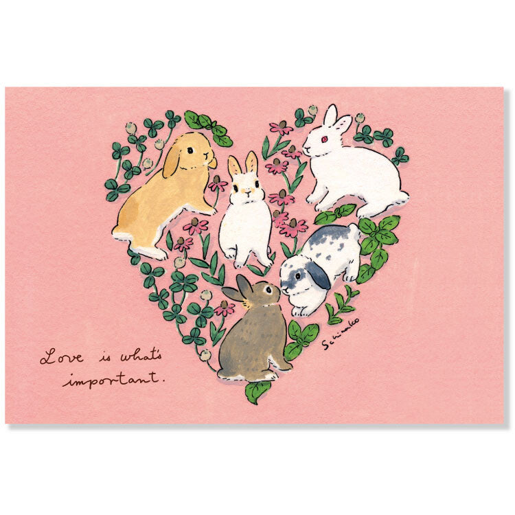 Shinako Moriyama Postcard – Love is Important