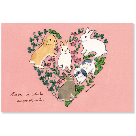 Shinako Moriyama Postcard – Love is Important