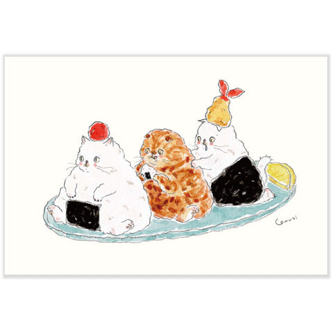 Tokorokomugi Japanese-style Postcard – Onigiri