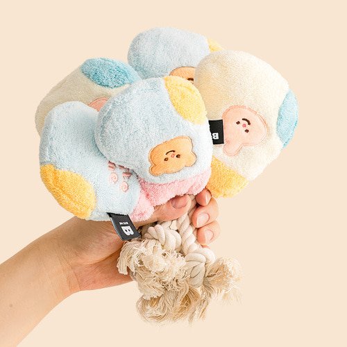 [Biteme] Socks Rope Toy - Rabbit / Bear image 1