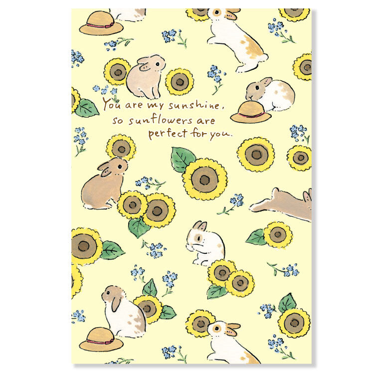Summer Shinako Moriyama Postcard – Sunflower All-Over