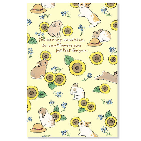 Summer Shinako Moriyama Postcard – Sunflower All-Over