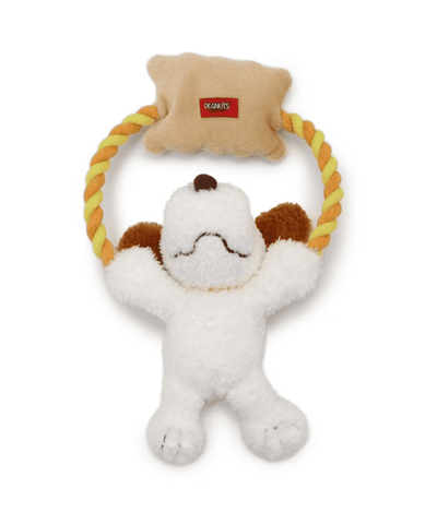 [PET PARADISE] Snoopy Andy Rope Toy– Squeaky Plush Dog Toy image 1