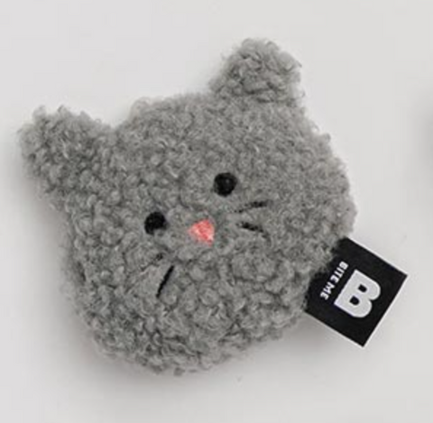 [Biteme] My Sibling Plush Charm (cat) - 4colors - gray image