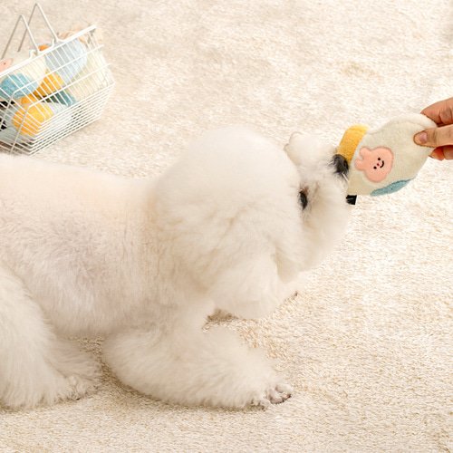 [Biteme] Socks Rope Toy - Rabbit / Bear image 2