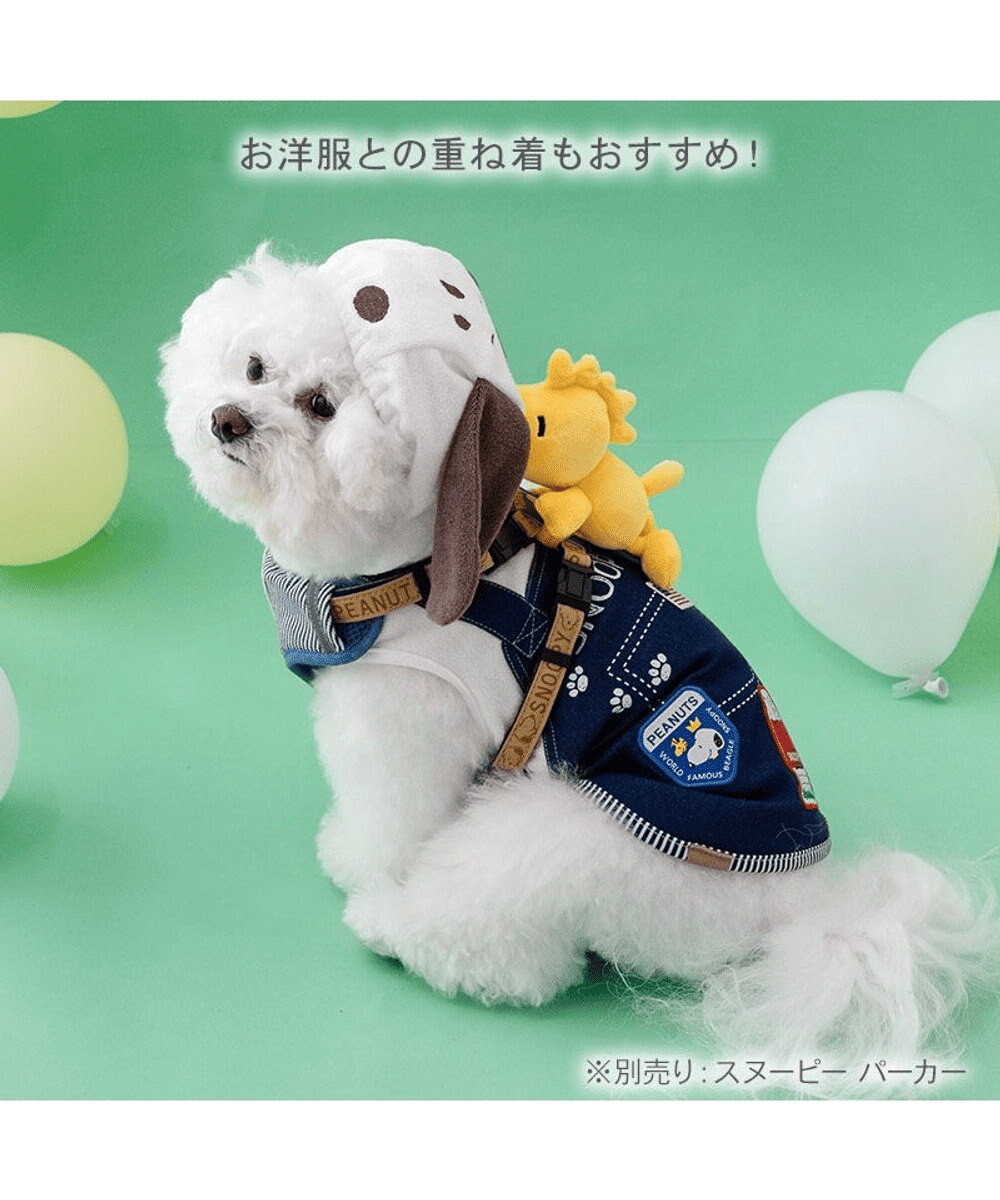 [PET PARADISE] Snoopy Dog Harness with Woodstock Plush Mascot image 2
