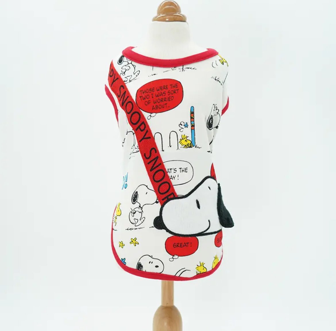 Snoopy Comic Strip Print Dog Backpack Vest image 2
