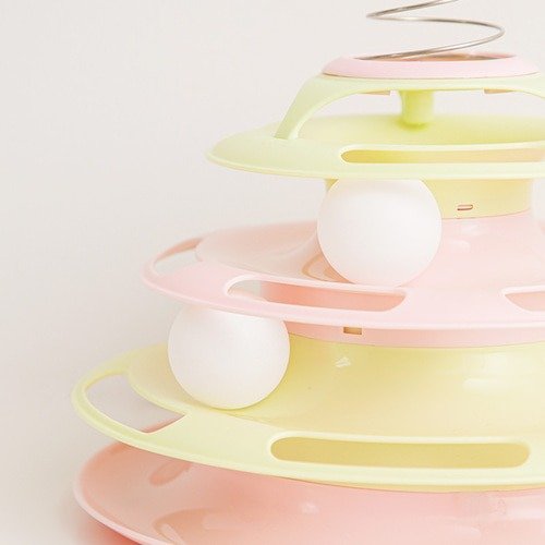 [Biteme] CBF Cat 3-Tier Track Ball Toy (2 colors) image 2