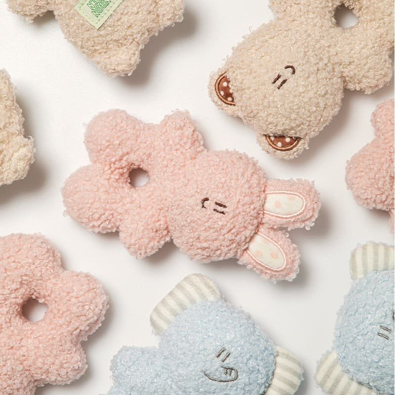 [Biteme] BonBon Green Furry Friends Rattle Toy image 2