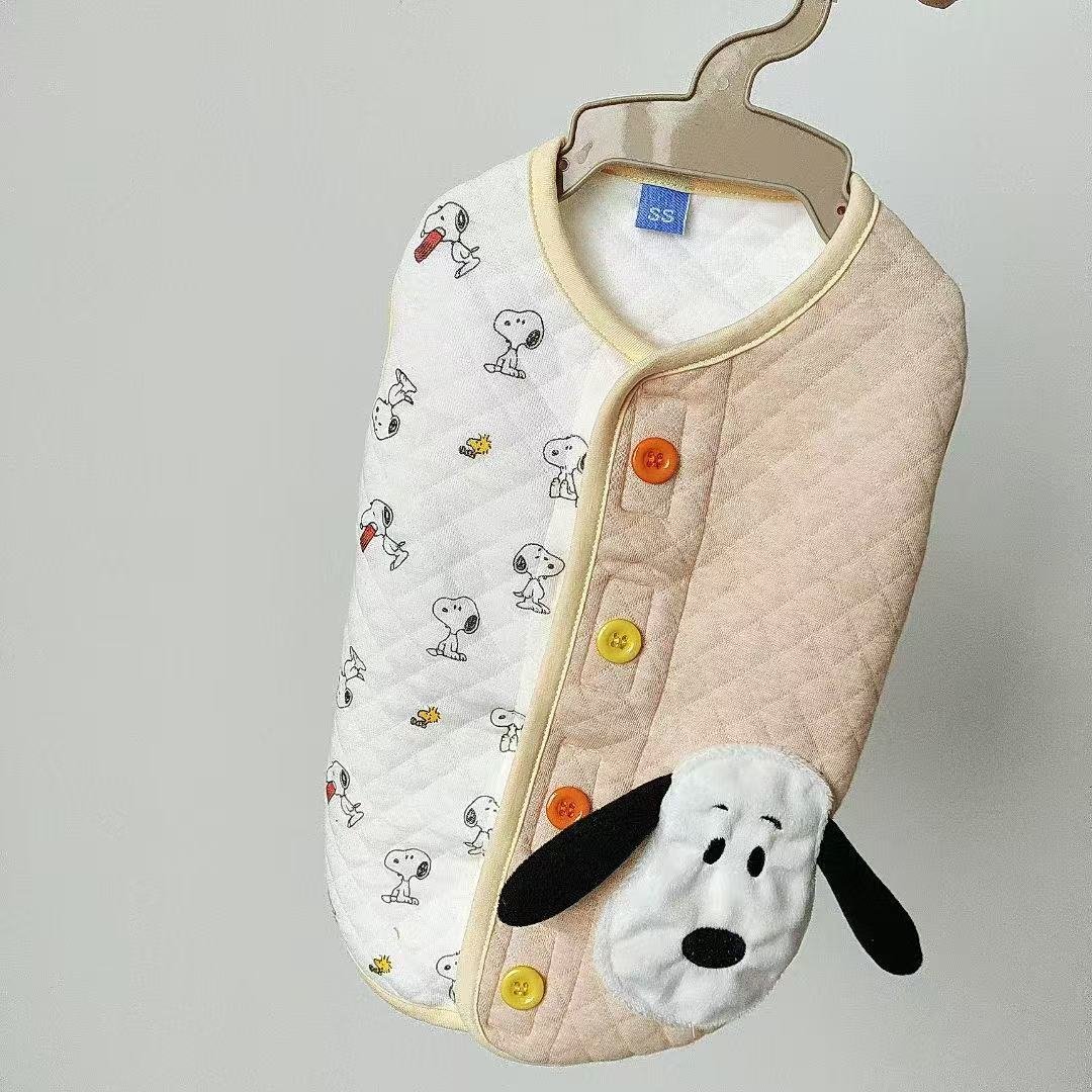Snoopy Quilted Dog Vest with Plush Face image 1