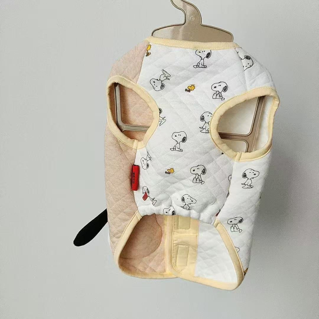 Snoopy Quilted Dog Vest with Plush Face image 3
