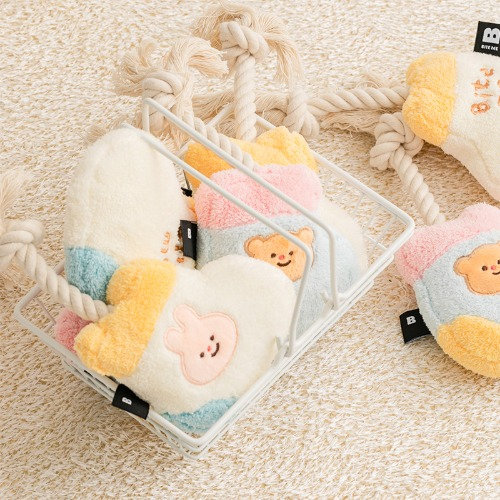 [Biteme] Socks Rope Toy - Rabbit / Bear image 3