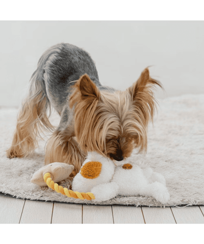 [PET PARADISE] Snoopy Andy Rope Toy– Squeaky Plush Dog Toy image 4