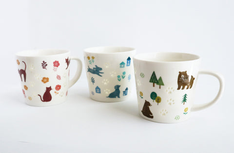 ALTA Cat Mug with Translucent Paw Prints – 300ml
