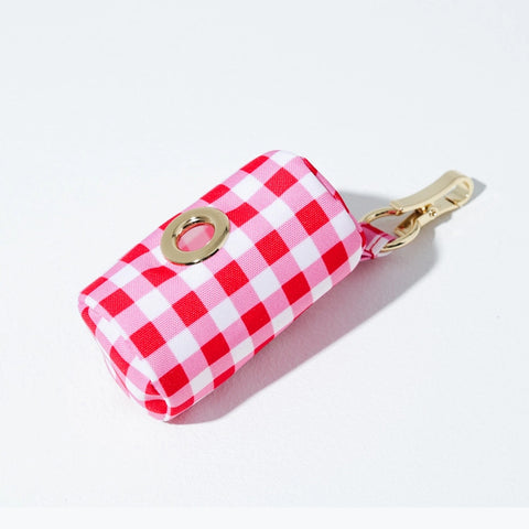 NORADOG Barbie Check RED Poop Bag Pouch