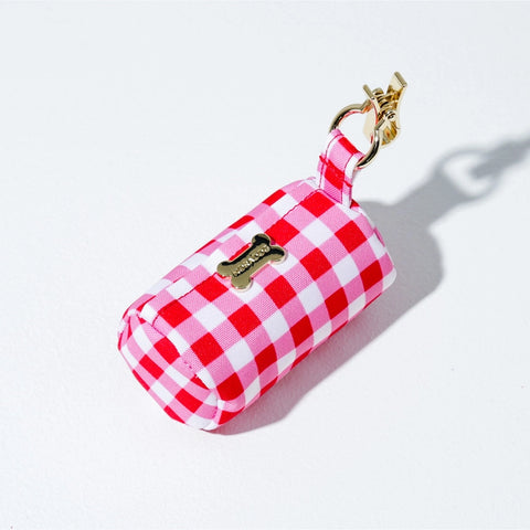 NORADOG Barbie Check RED Poop Bag Pouch