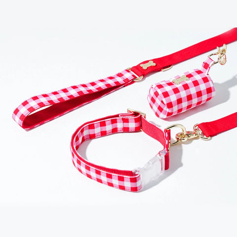 NORADOG Barbie Check RED Poop Bag Pouch