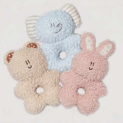 [Biteme] BonBon Green Furry Friends Rattle Toy