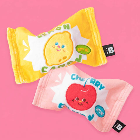 Crunchy Candy Ball Toy - Lemon &amp; Cherry