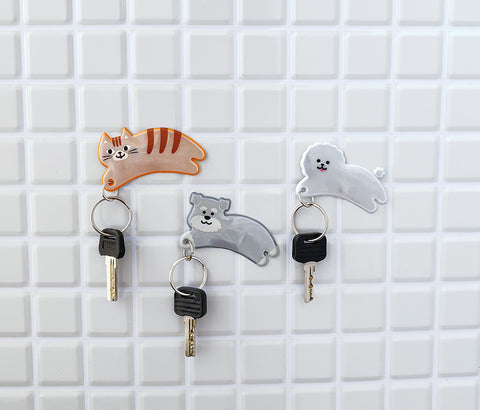 DECOLE Charipita Magnetic Bike Keyring – Tabby Cat