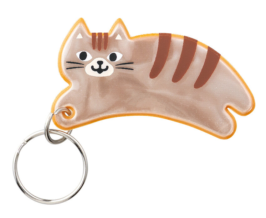DECOLE Charipita Magnetic Bike Keyring – Tabby Cat