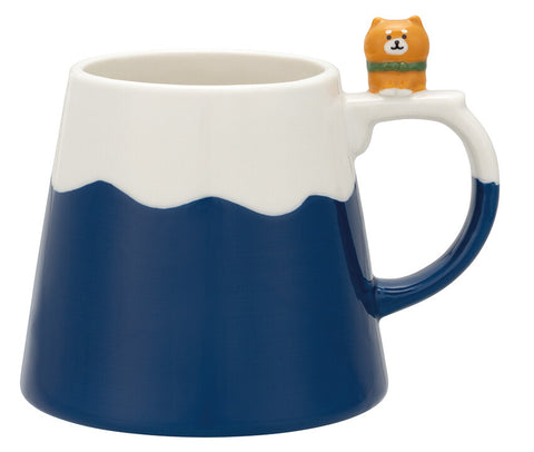 DECOLE Mount Fuji Shiba Inu Ceramic Mug – 300ml