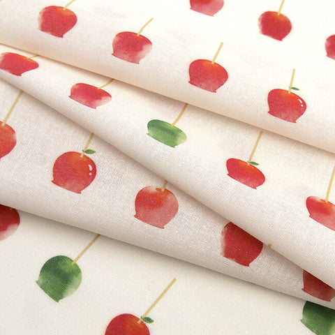 Hamamonyo Candy Apple Cotton Tenugui – Japanese Hand Towel