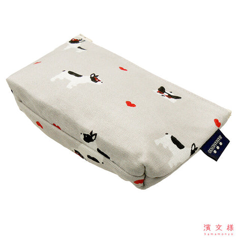 Hamamonyo French Bulldog Hearts Mini Pouch