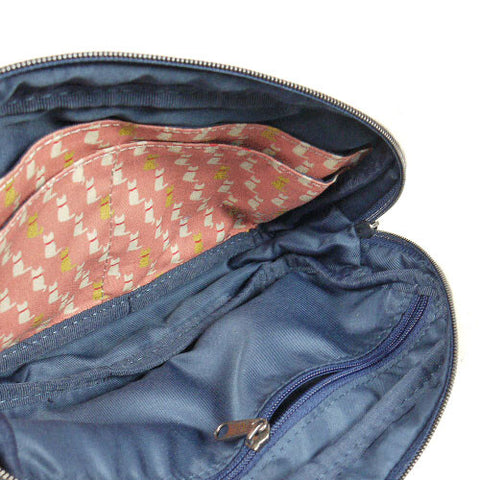 Hamamonyo Mame Mame Cats Embroidered Pouch – Pink
