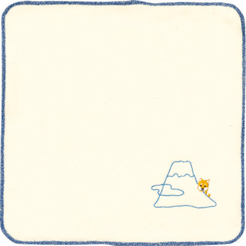 Hamamonyo Mameshiba & Mount Fuji Towel Handkerchief