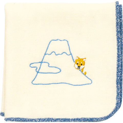 Hamamonyo Mameshiba & Mount Fuji Towel Handkerchief