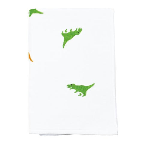 Hamamonyo Playful Dinosaurs Cotton Gauze & Terry Bath Towel