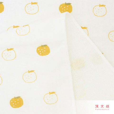 Hamamonyo Yuzu Cotton Gauze & Terry Face Towel