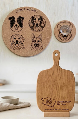 Custom Laser Engraved Coaster & Board