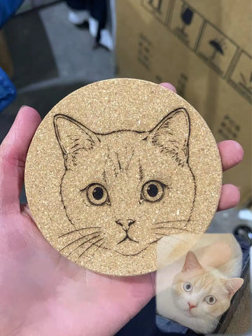 Custom Laser Engraved Coaster & Board