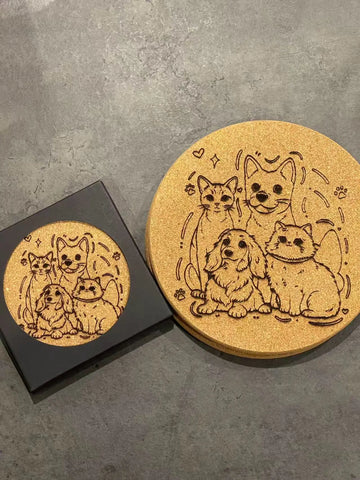 Custom Laser Engraved Coaster & Board