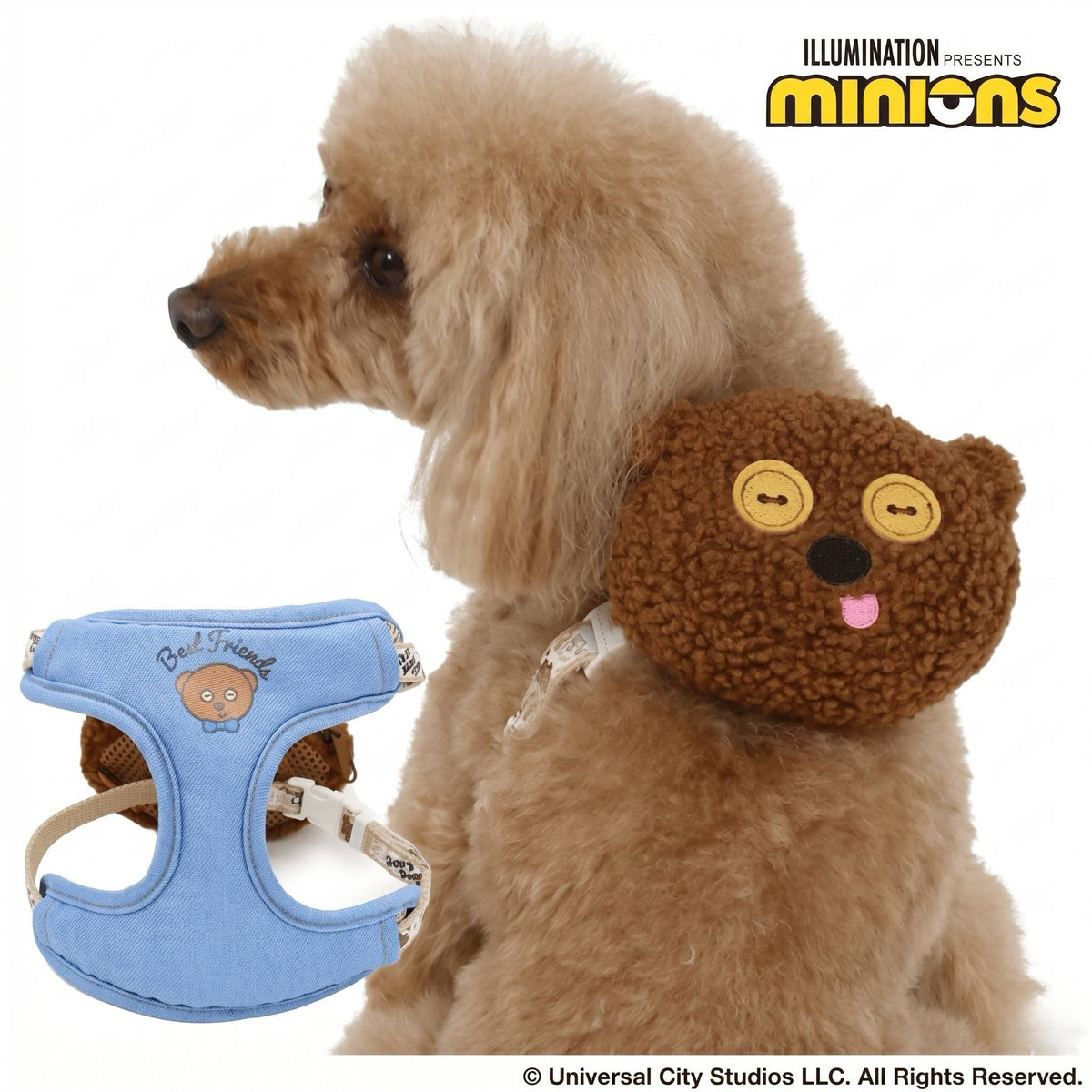 Minions Tim Dog Harness with Plush Backpack