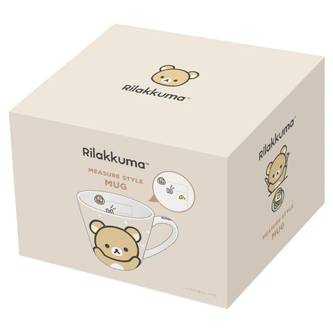 Rilakkuma Ceramic Mug with Measuring-Style Design – 220ml